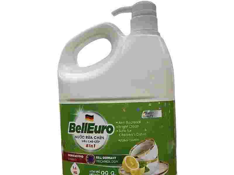 Nước Rửa Chén Công Nghệ Sinh Học Bell Euro Hương Chanh 1,6KG